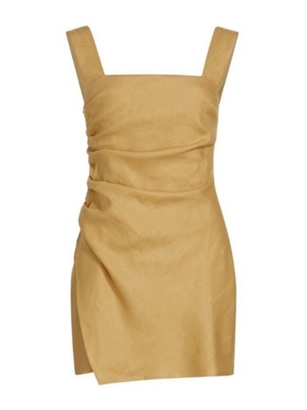 Reformation Kerrigan Linen Dress Tuscan Yellow Size 6